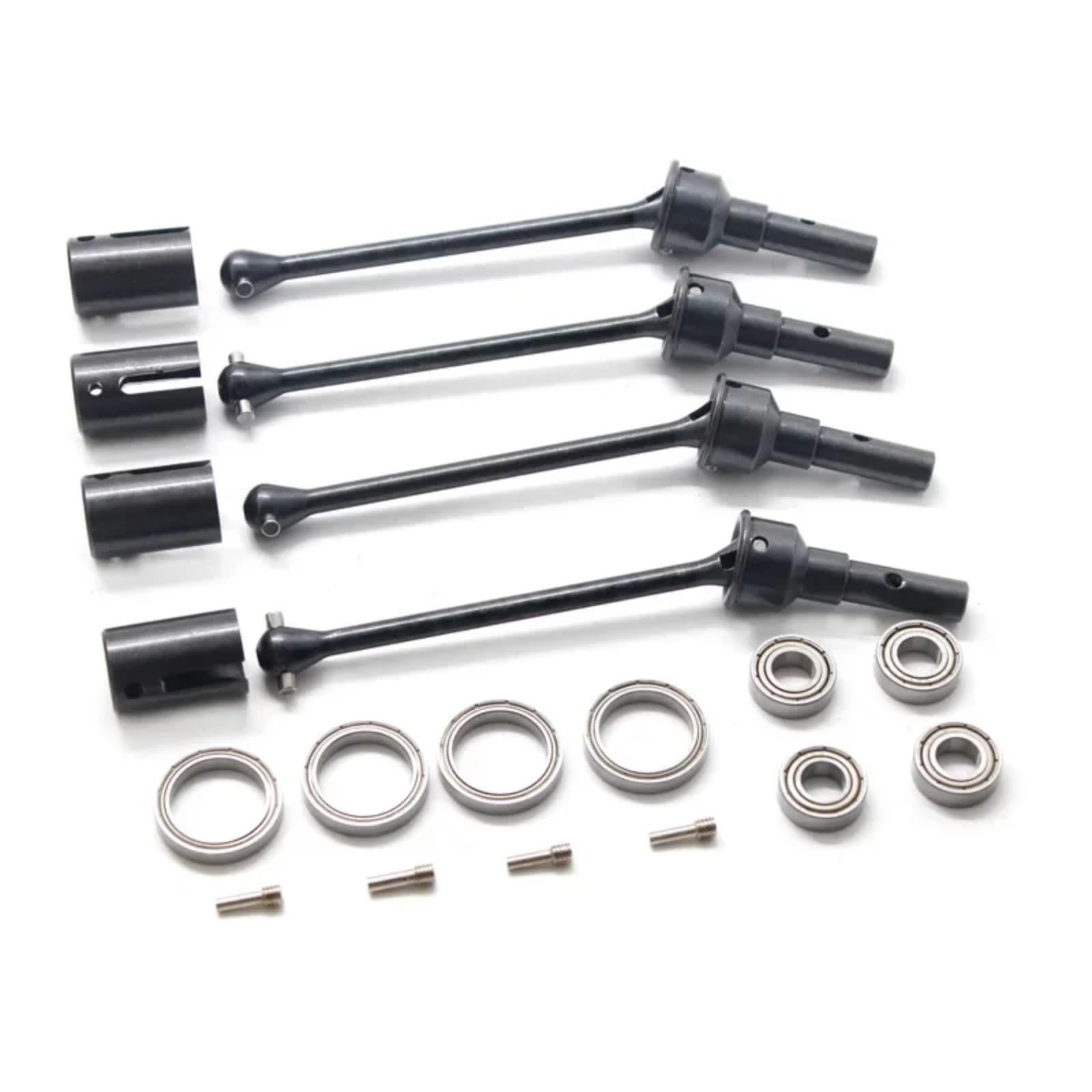 Kompatibel Mit Traxxas Für MAXX Für Widemaxx 1/10 RC-Auto-Upgrade-Teile, 4-teilige Verlängerte Antriebswelle CVD Aus Stahl Vorne Und Hinten Wellenbecher RC Modifikations Zubehör