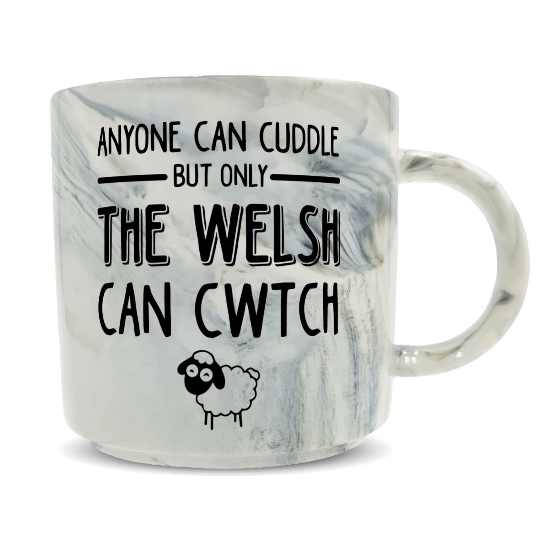 Hippowarehouse Anyone can Cuddle but only Welsh can Cwtch Printed Mug Various Colour Options Ceramic Cup Kitchenware 11oz
