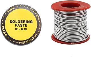 Electronic Spices Combo of 15gm Soldering Paste Flux With 30gm 22 Swg Size Lead Free Solder Wire Reel