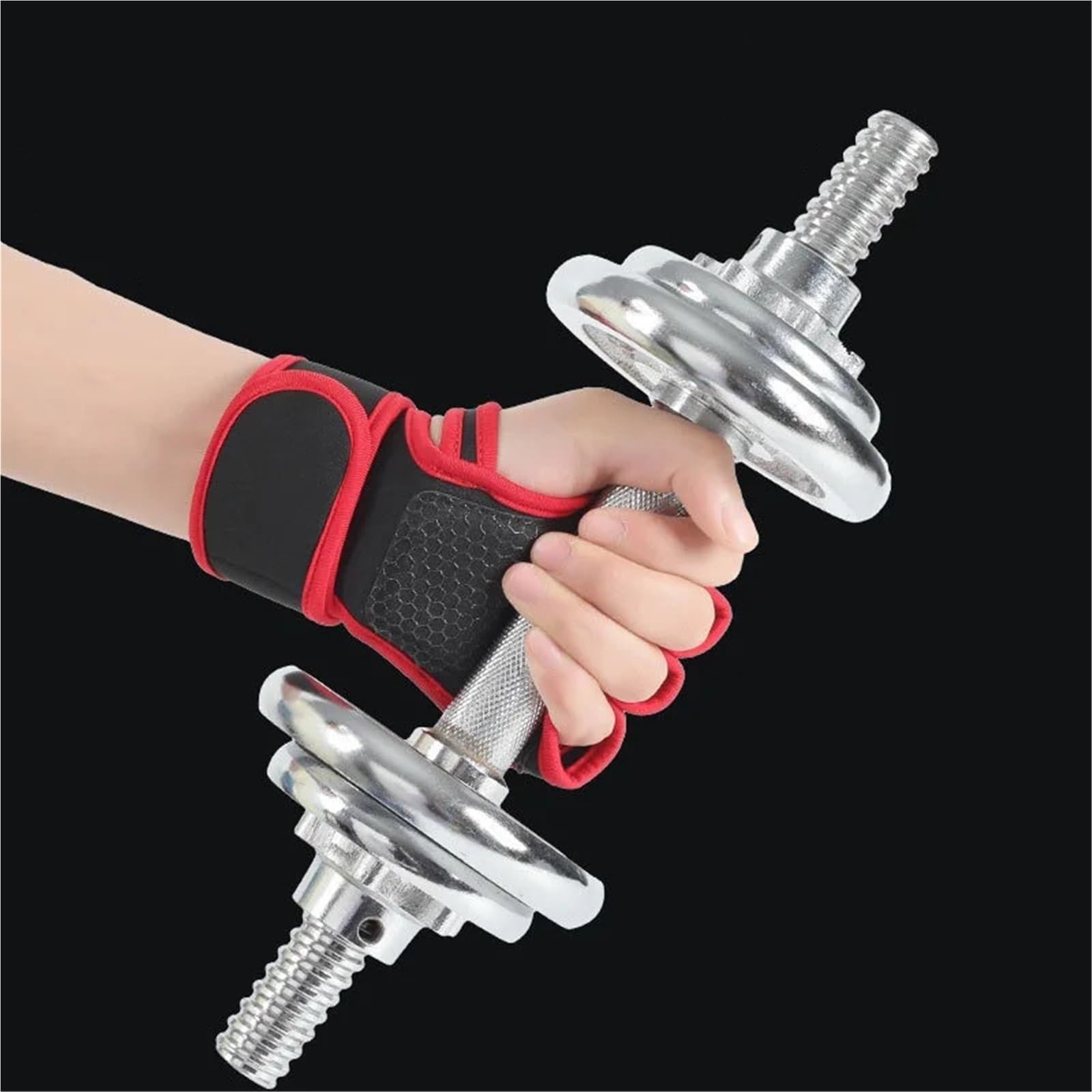 Guanti Da Fitness 1 paio di guanti sportivi ventilati for sollevamento pesi con fasce da polso integrate for uomini e donne, ideali for il fitness in palestra Per Il Fitness