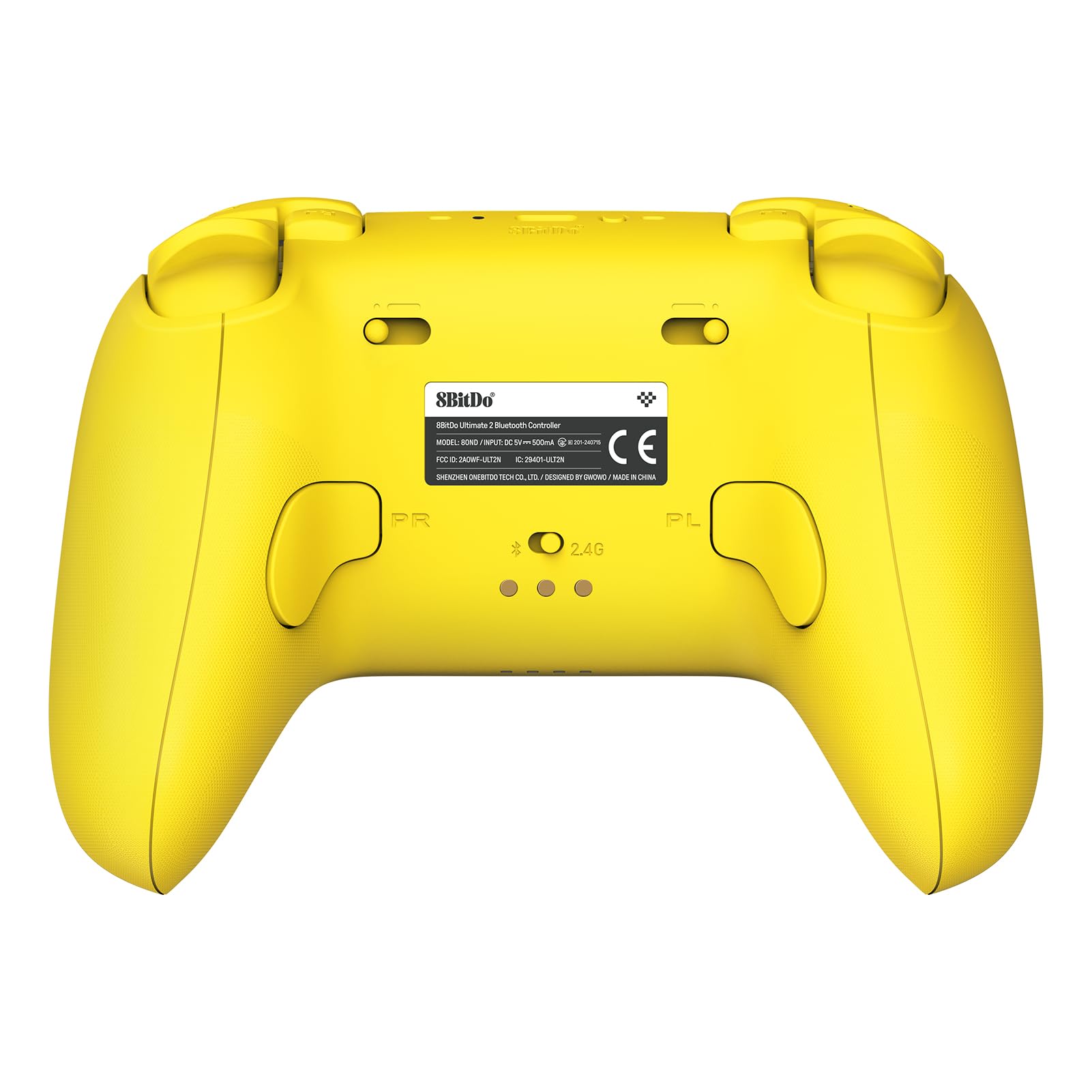 8Bitdo Ultimate 2 Bluetooth Controller for Switch/Switch 2 & Windows PC, Switch Pro Controller with TMR Joysticks, Switchable Hall Effect/Tactile Triggers, Vibration and Motion Control -Yellow