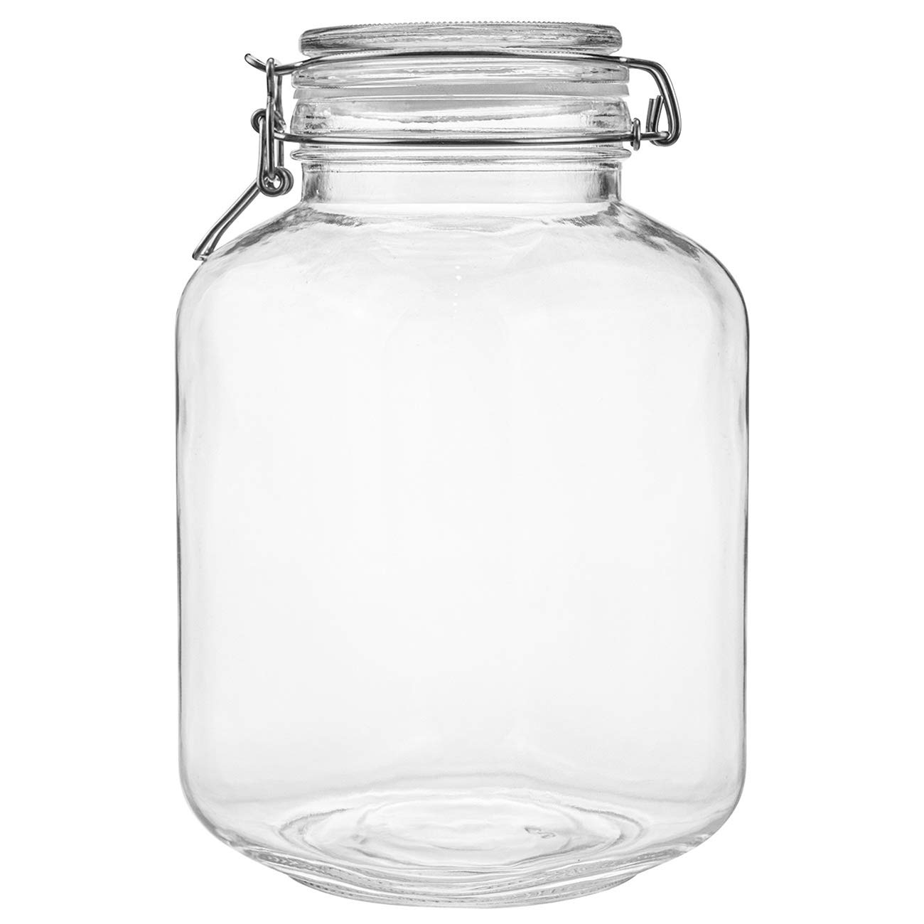 Buy Kingrol 3 Liters/101 Ounces Square Glass Jars with Airtight Lid