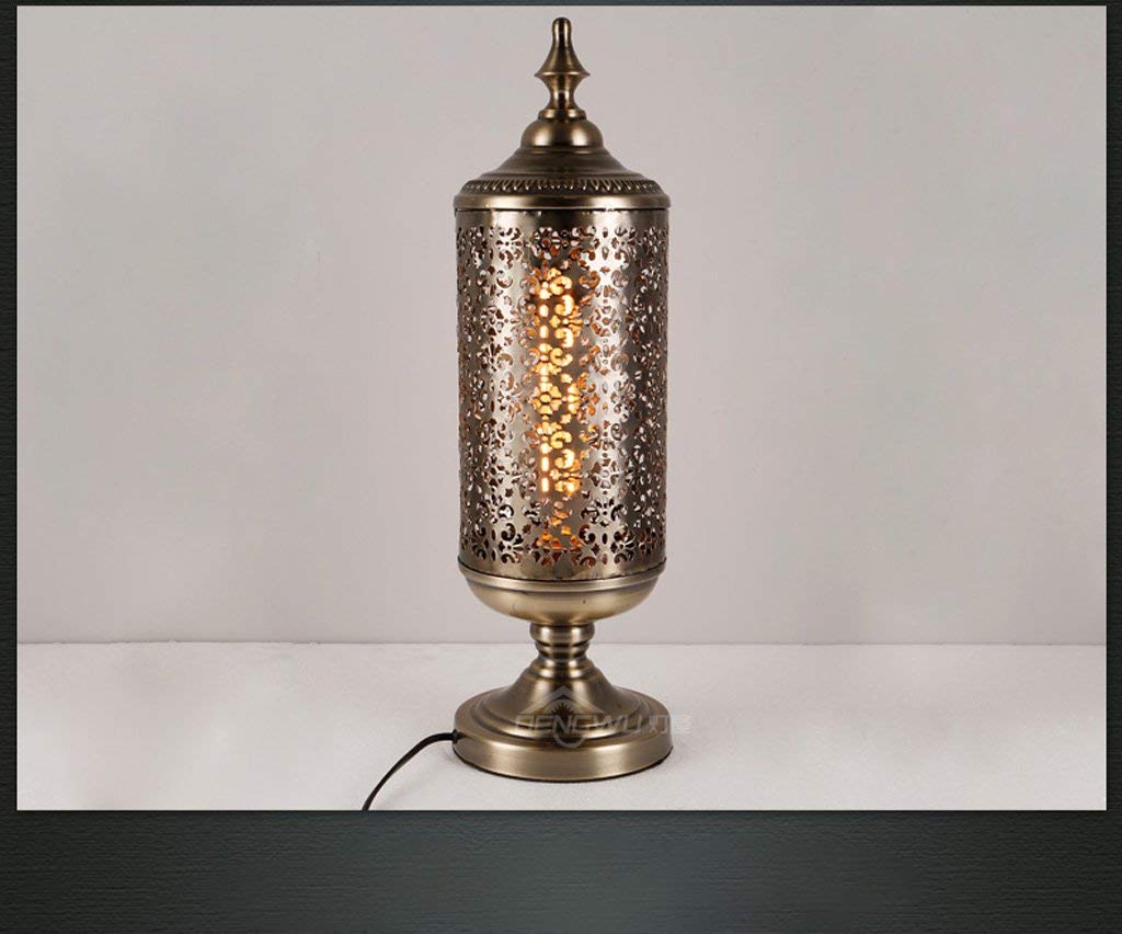 Lámparas de Mesa para Sala de Estar, lámparas de Mesa Decorativas Retro Creativas, lámparas de Mesa para Restaurante, Dormitorio, Sala de Estar, Arte Industrial del Viento, lámpara de Escritorio