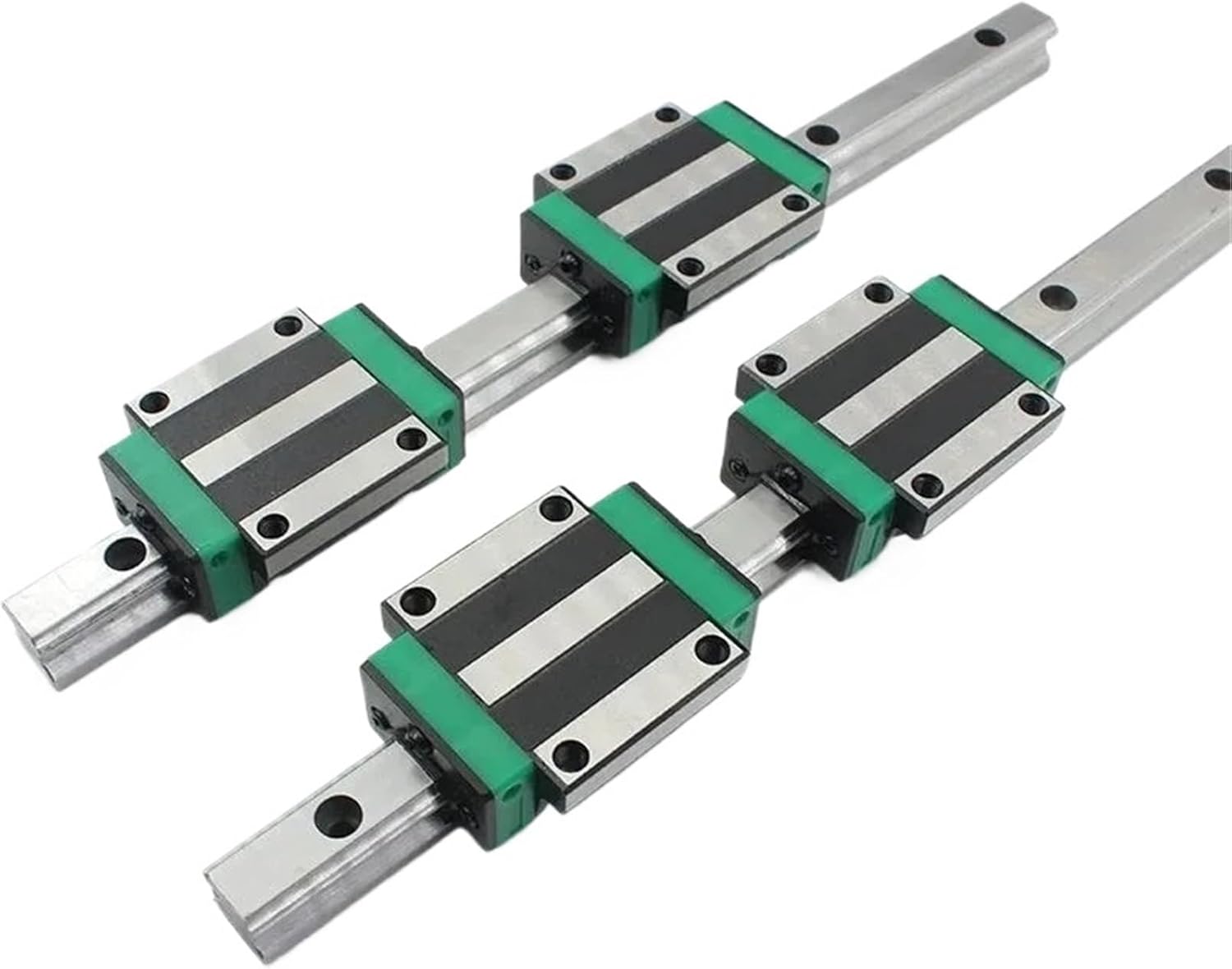 HGR25 CNC Square Guide Linear Rail 2PCS Any Length + 4PCS HGH25CA / HGW25CC Slide Block Carriage for CNC Router Engraving