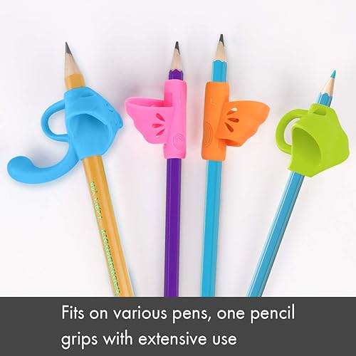 Miniatura 6 de Firesara Agarres para lápices para zurdos, original y novedoso agarre de ayuda de escritura para niños, escritura a mano, necesidades especiales,