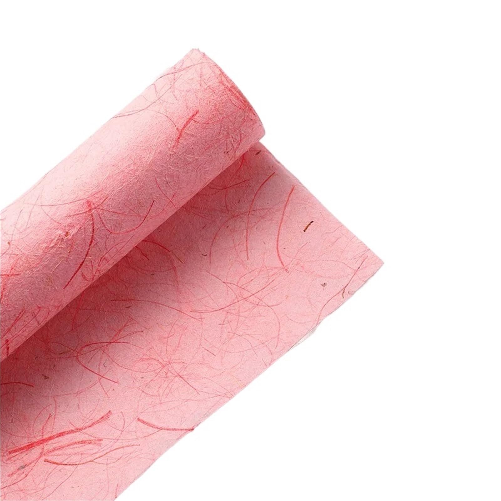 Kwiaciarnia Bukiet kwiatów Papier do pakowania, Papier do pakowania prezentów, opakowanie 5 szt., 50x70 cm, wielokolorowy, papier jutowy(Rouge powder)