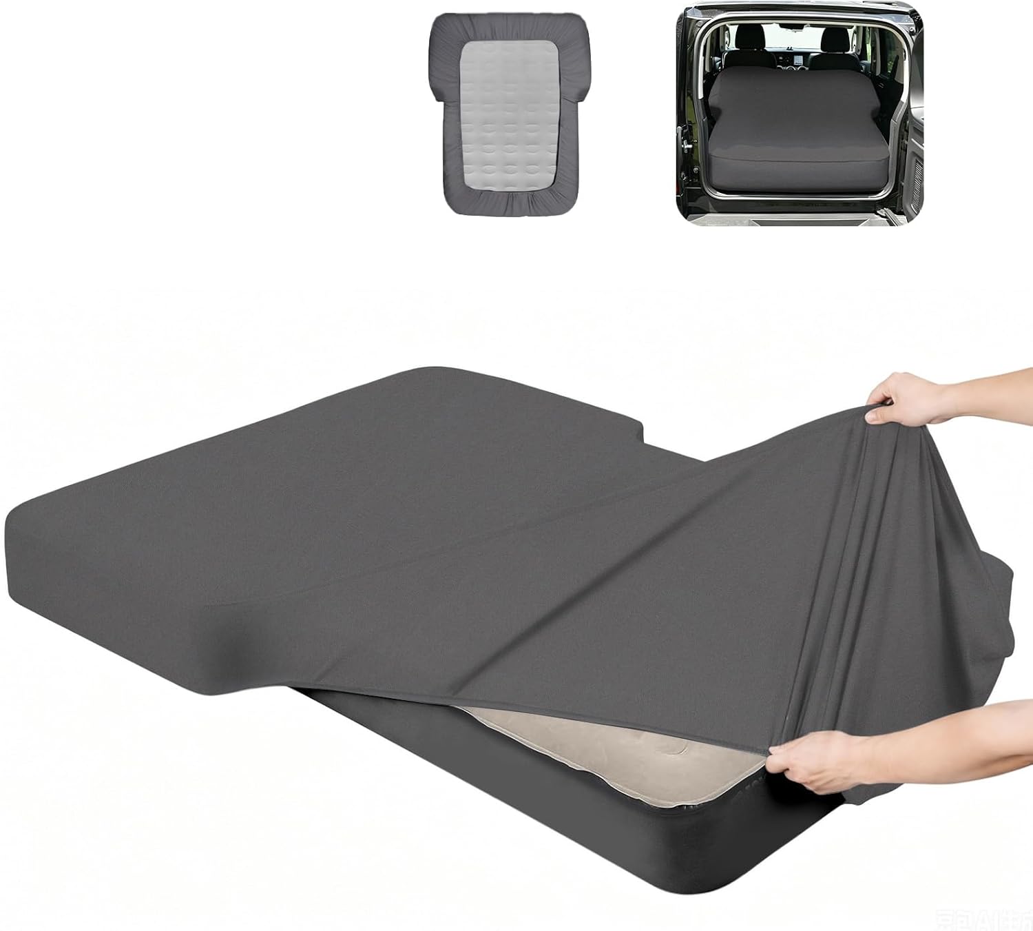 Full Sheets for Car Bed Air Mattress, Car Air Mattress Sheets for Car SUV Mattress, SUV Camping Mattress Sheet, Waterproof & Dirt Resistant - Full Size Sheet - Easy Fit SUV Air Mattress