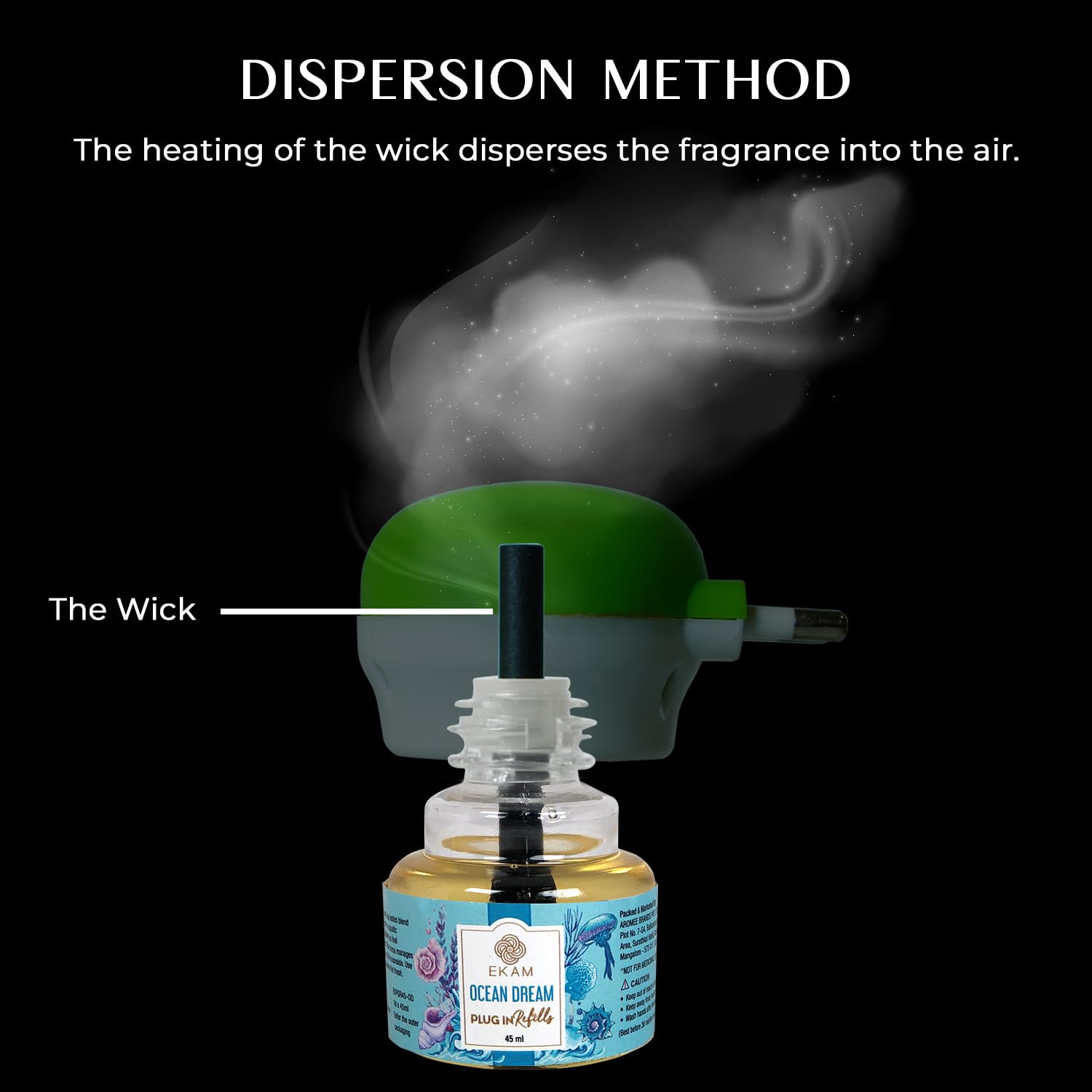 EKAM Plug-In Air Freshener Refill (45ml) | Ocean Dream Scent for Room/Bathroom | Automatic Refill | Lasts up to 125 Days / 500 Hours | Perfect for Living Rooms, Bedrooms & More - Image 9 thumbnail