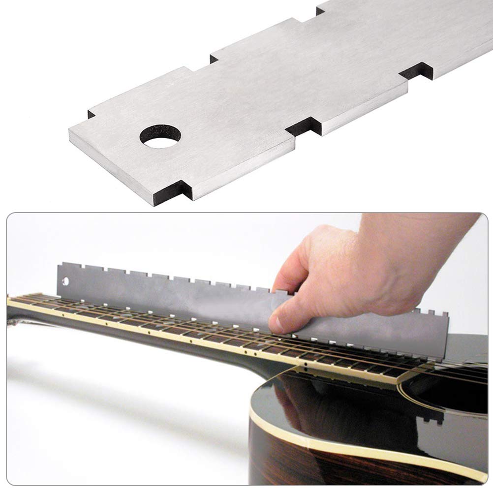 Kit Professionale Lima E Righello Per Manutenzione Tasti Chitarra - Strumento Liutaio - Foto 9