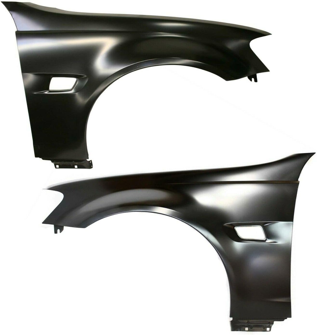 2pcs Quarter Panel Front Left Driver Right Passenger Side Primed Steel Without Molding Holes for Pontiac for G8 Base/GT 2008-2009 with Turn Signal Light Hole 92202891 14875031