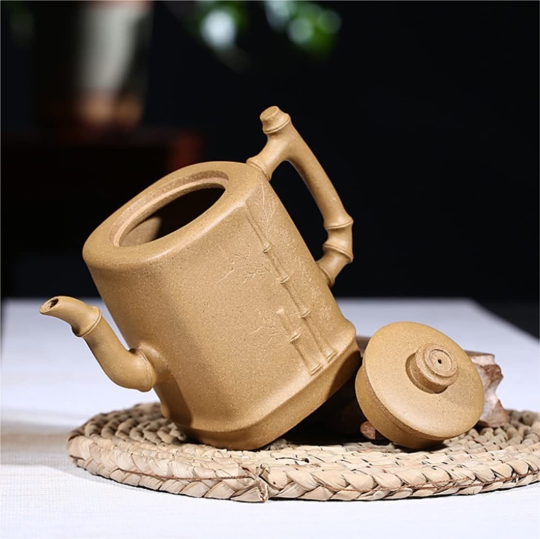 Japonaise Théière Théière en Fonte 9.4oz/0.28L Teapot Minerai Segment Mud Tea Pot Handmade Japanese Style Teapot Theiere en Fonte