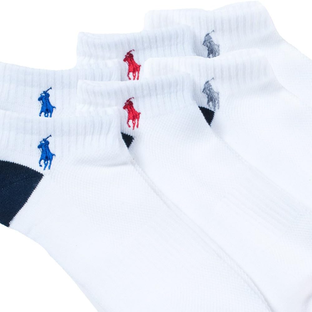 Polo 6 Pack Peds Socks White 0