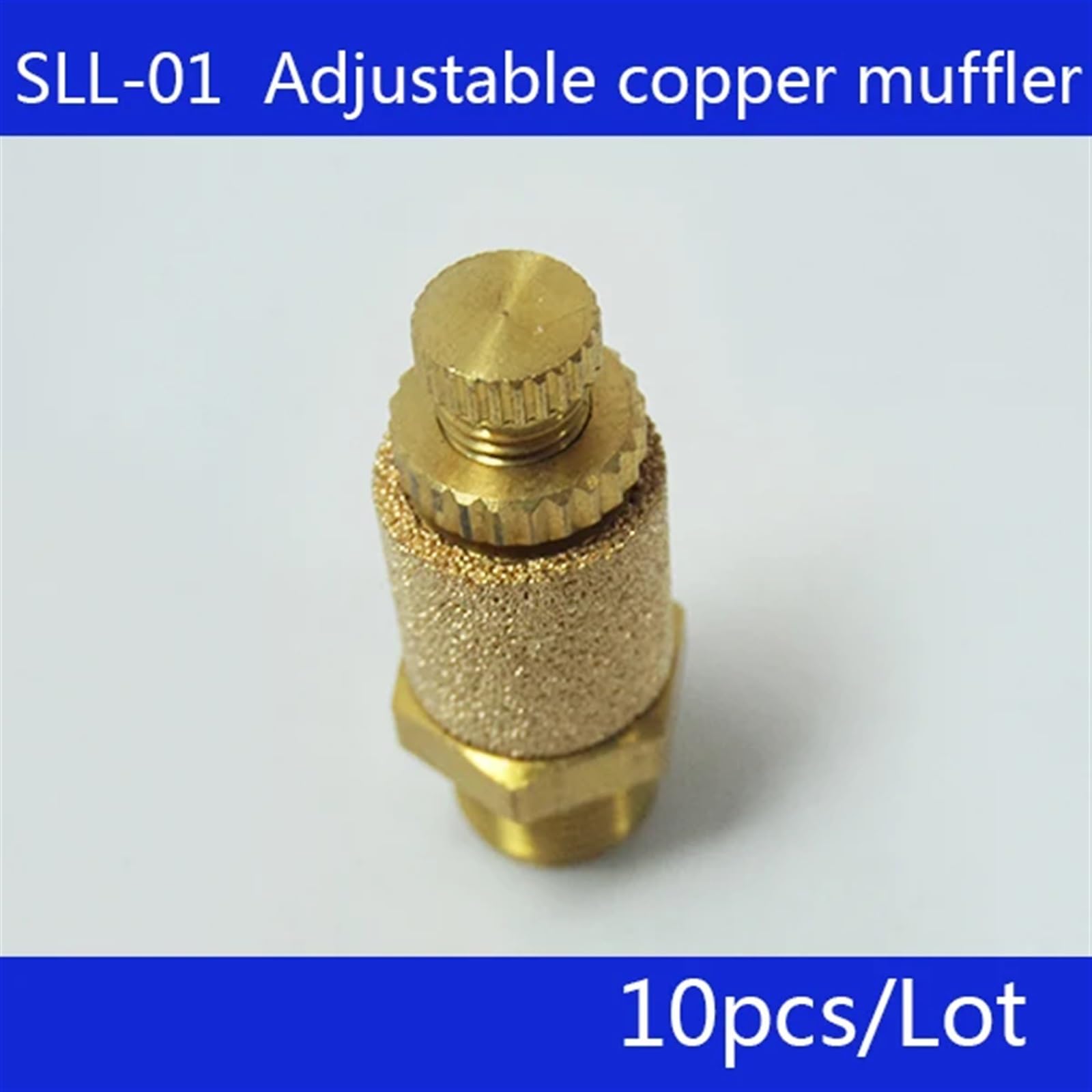Silencieux d'accélérateur série SLL-01, silencieux en cuivre à filetage 1/8 ", 10 pièces/lot