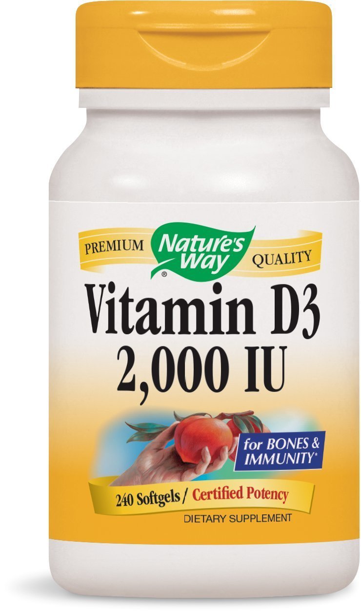 Vitamin D3 2000 IU 240 Softgels (Pack of 2)