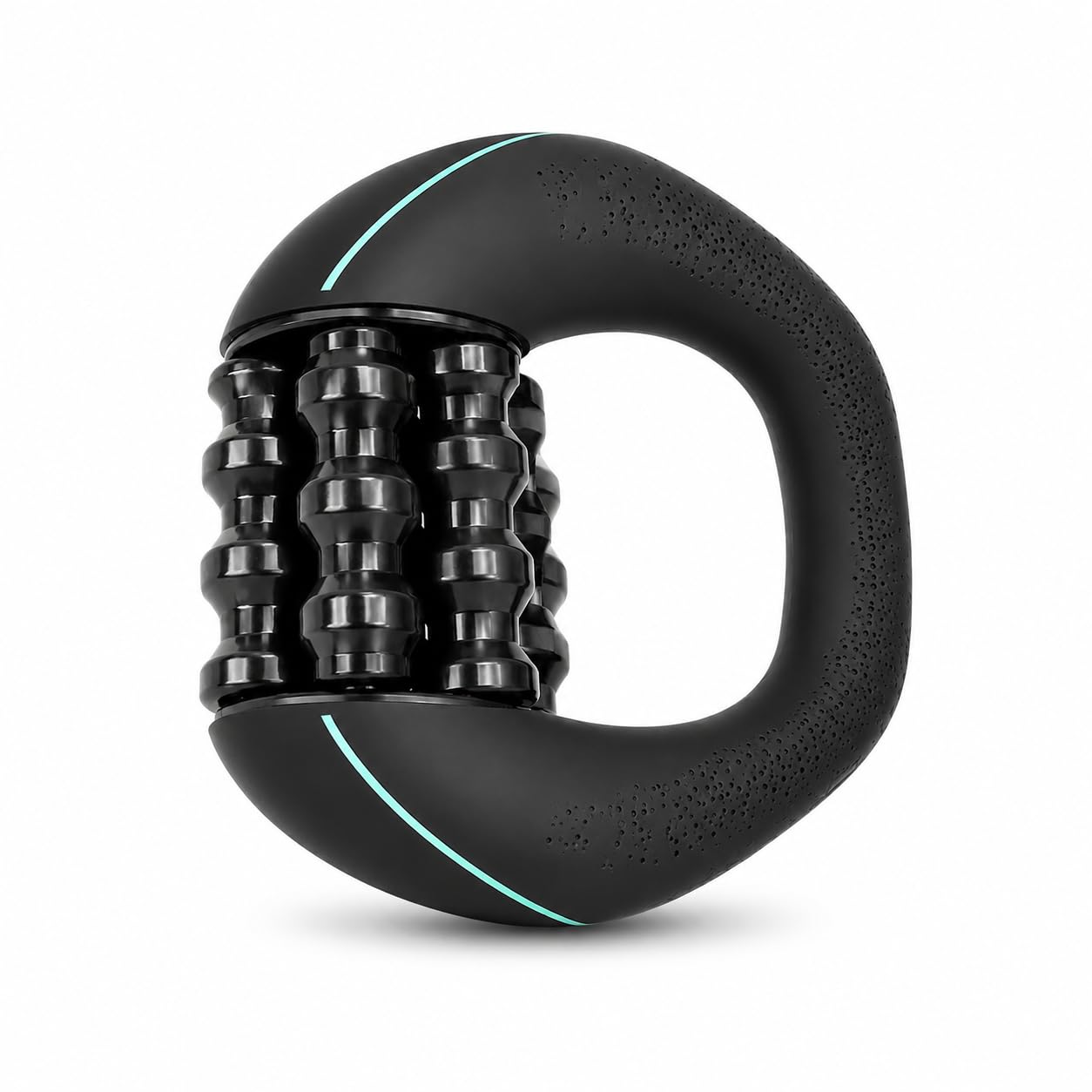 VIVITO Body Massage Roller for Full Body Pain Relief | Manual Deep Tissue Muscle Massager | 360° Rolling Massage Tool for Neck, Arms, Legs, Back & Waist | Cellulite Reduction | Ergonomic Anti-Slip Handle | Portable Black-picture-27