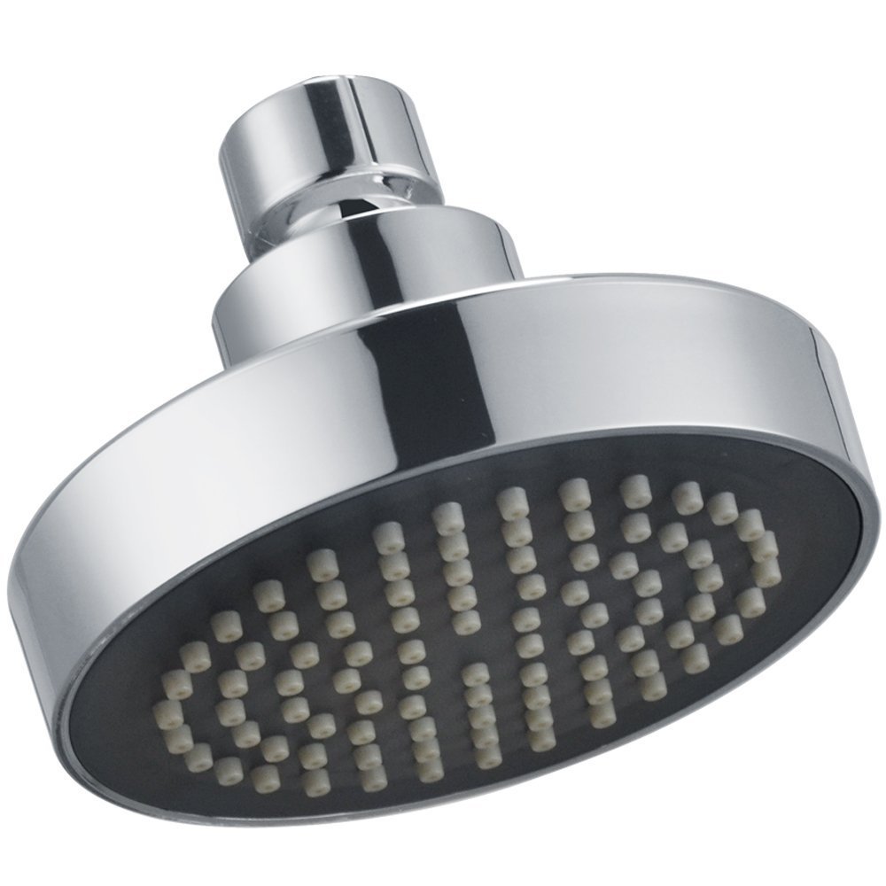 KES Regendusche Duschkopf Solardusche Brausekopf Duschbrause Dusche Ersatz Kopfbrause Regenduschkopf Rund Einbauduschkopf Schwenkbar Anti-Kalk-Düsen Poliert Chrom, J335S4-CH