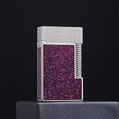 Classic Brass Lighter Cool Panel with Dazzling Stars Flip Cover with Crisp Piano Sound High-End Exquisite Gift Box
