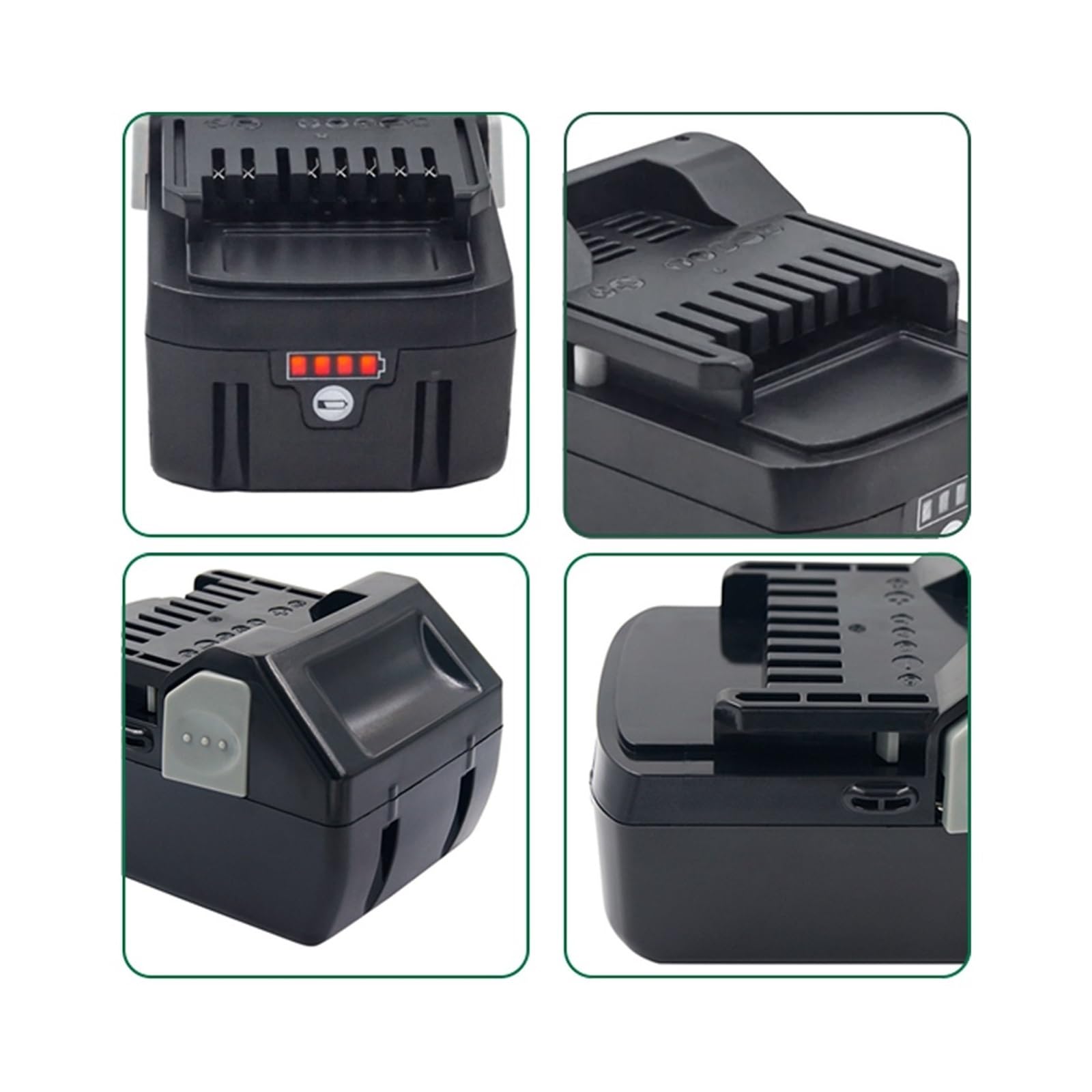 Herramienta Eléctrica Inalámbrica BSL1850 BSL1860 BSL1840 DS18DSL C18DSL 330139 | batería recargable li-ion de 18V 6.0Ah/8.0Ah, compatible con Hitachi/HiKOKI(1x 6.0Ah Battery)