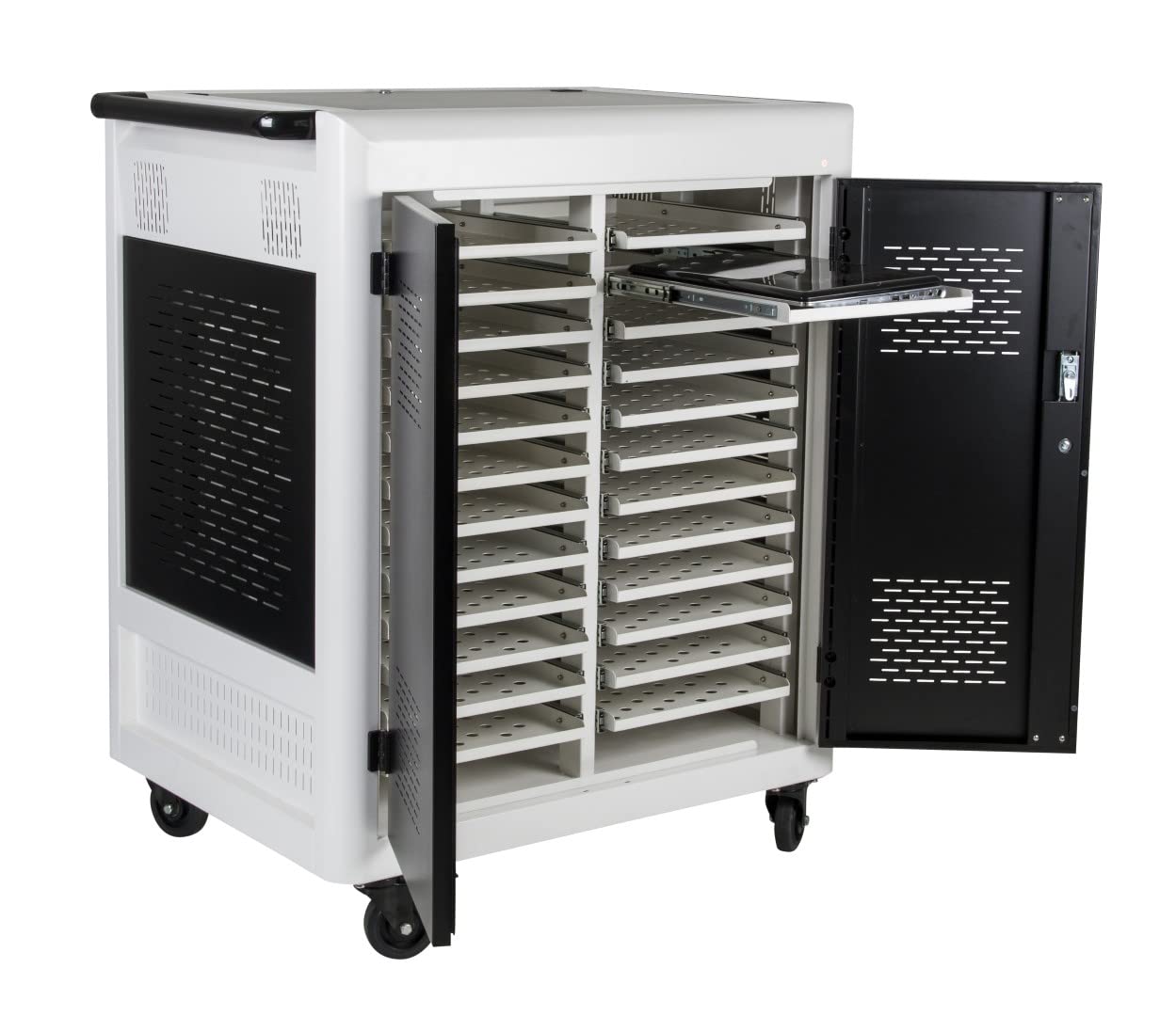 Laptopwagen - Safecart 24 PRO+ - Aufbewahrung von Notebooks im Büro