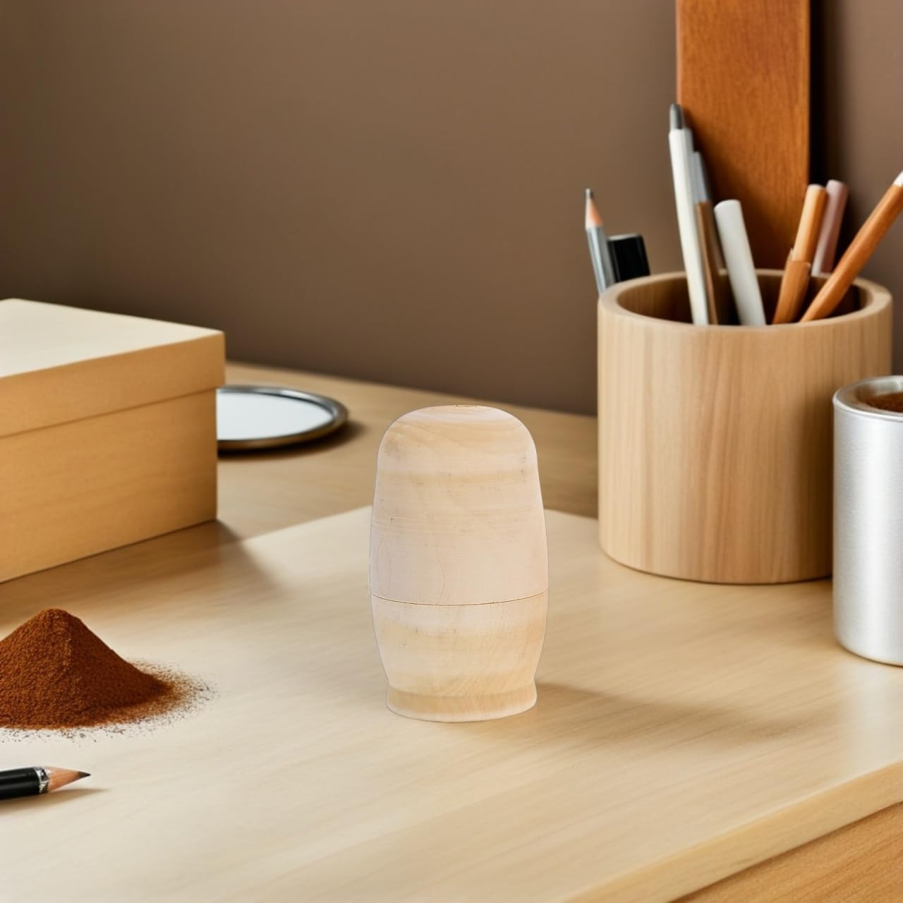 Abaodam 5sätze Holz-matroschka-rohlinge Zum Bemalen DIY-matroschka-Puppen Aus Holz Unbemalte Nistpuppen-rohlinge Sets Für Junge Mädchen Zum Bemalen Und Dekorieren Russische Holzpuppen Für