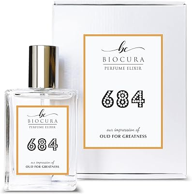 BIOCURA BC Perfume 684 Inspired by Initio Oud for Greatness For Women & Men Replica Fragrance Dupes Eau de Parfum Spray Bottle 1.7 Fl Oz/50ml-X1