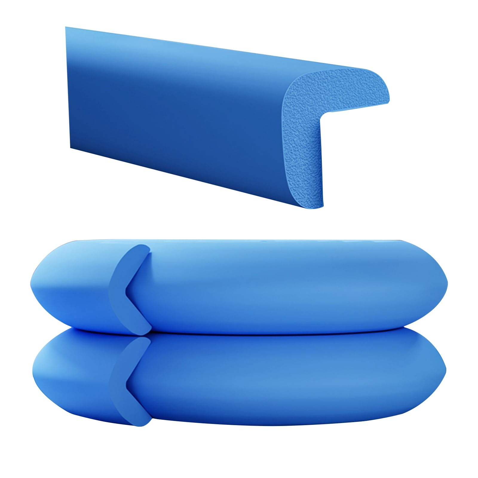 Furniture Corner Guard Edge, Heavy-Duty Soft Foam Furniture Edge Corners, for Metal Frame Desk Counter(Blue,5M)
