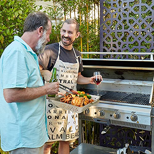 Grisun Grill Baskets - 3 Pcs Grill Baskets For Outdoor Grill With Handle, Heavy Duty Grilling Baskets, Stainless Steel Wok Grill Pan, Grill Pan For Veggies Outdoor Grill, Dishwasher Safe #TOP5