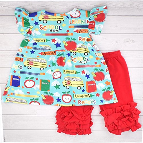 Image of Unique Baby Toddler Girls 2pc Capri Pants Outfit Set with Top