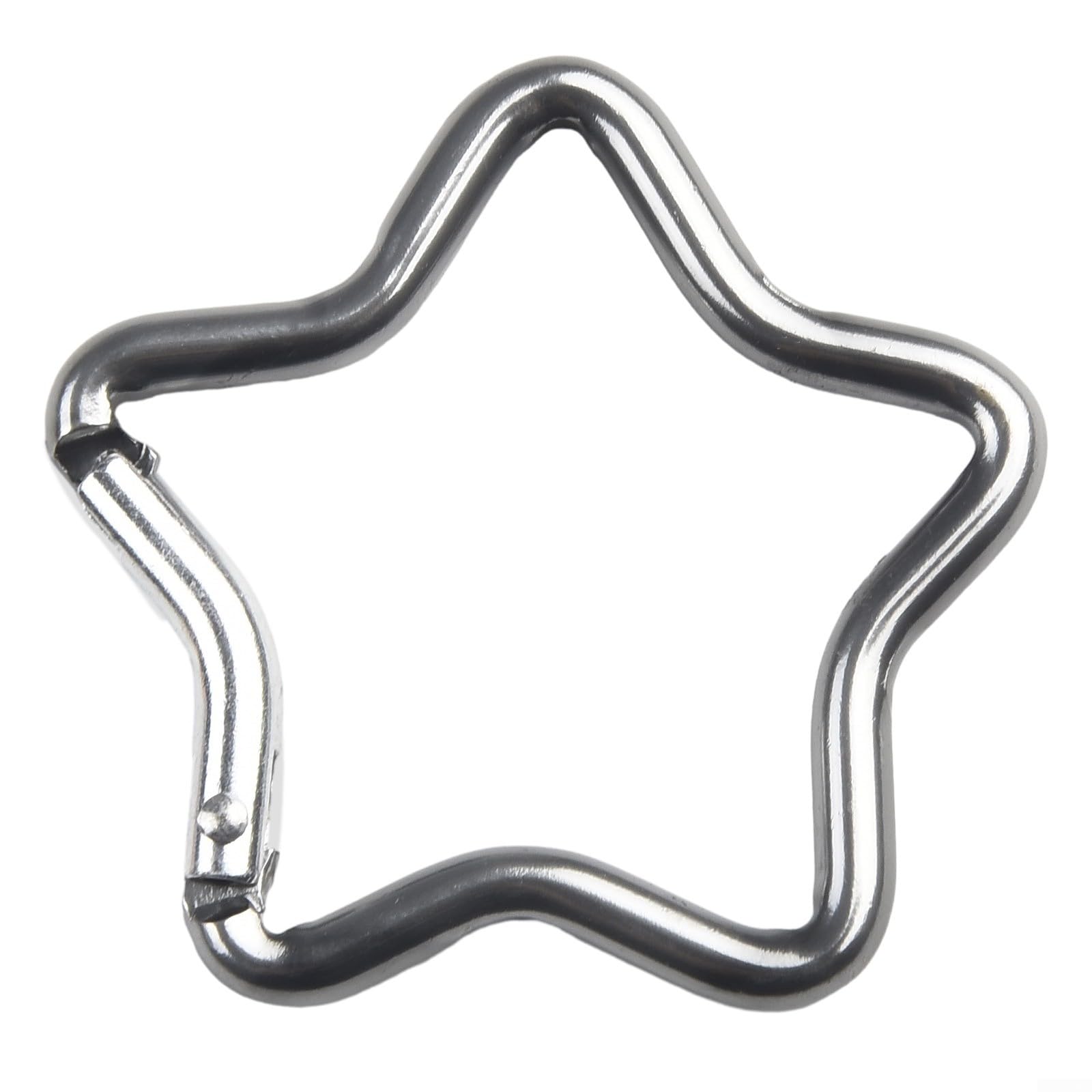Edelstahl Karabiner Stern Karabinerhaken Edelstahl 304 - Schlüsselanhänger Clip In Silber, Gold, Grau Outdoor Karabiner Silber