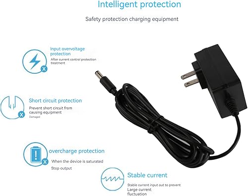 Miniatura 7 de Adaptador de corriente alterna de 8.5 V compatible con PADO Pure-Wave CM-05 CM-07 Series inalámbrico de percusión doble motor terapia masajeador,