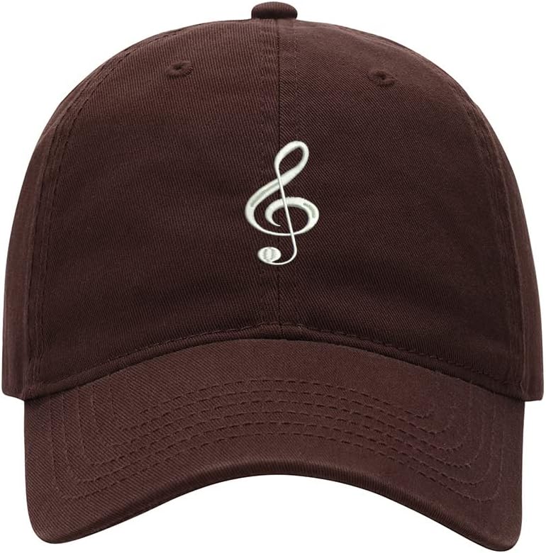 Baseball Cap Men Music Note Embroidered Washed Cotton Dad Hat Baseball Caps