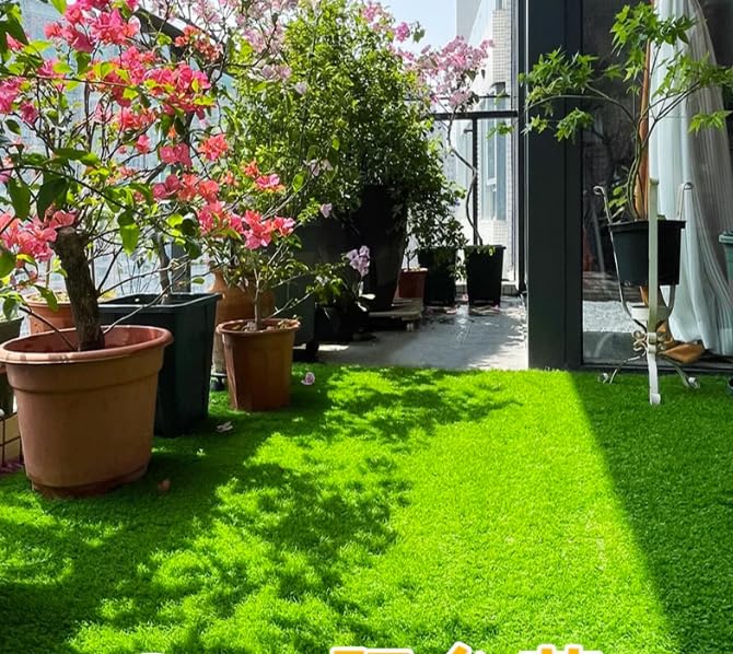 20 mm tappetino artificiale artificiale naturale e realistico prato finto astro tappeto sostitutivo erba artificiale tappeto esterno interno a buon mercato （1,5 m） larghezze (dimensioni: 1.5x2m)