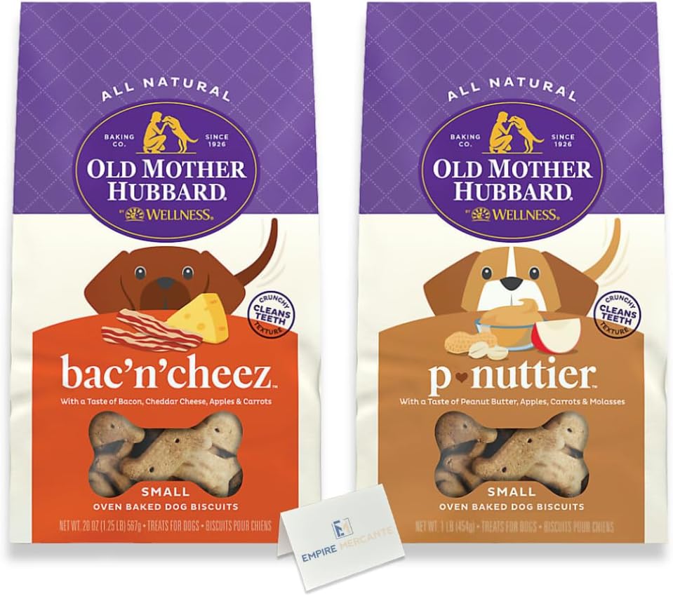 Old Mother Hubbard Dog Treats Small Variety Pack of 2 (Bac