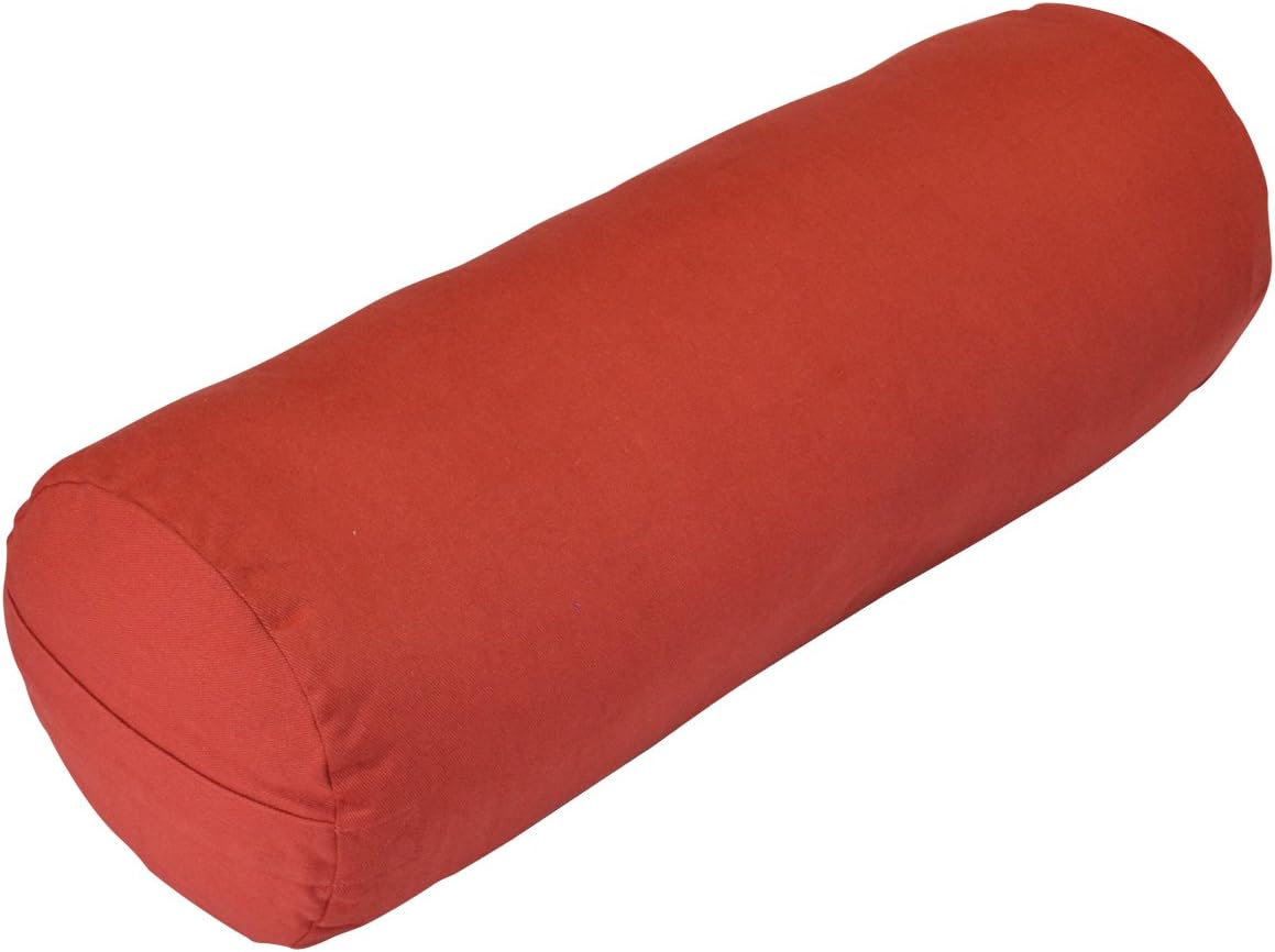 YogaDirect Supportive Round Cotton Yoga Bolster