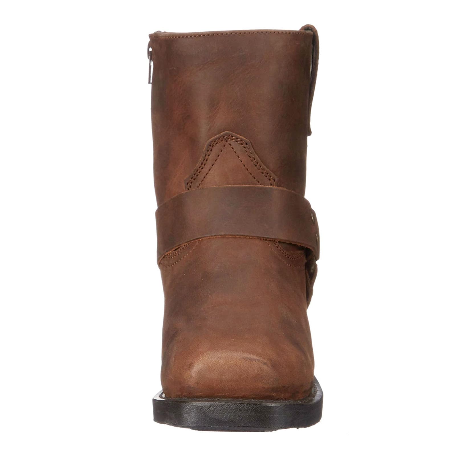 Herren Cowboystiefel, Herren Western Vintage Motorradstiefel Kurzschaft Reiterstiefel