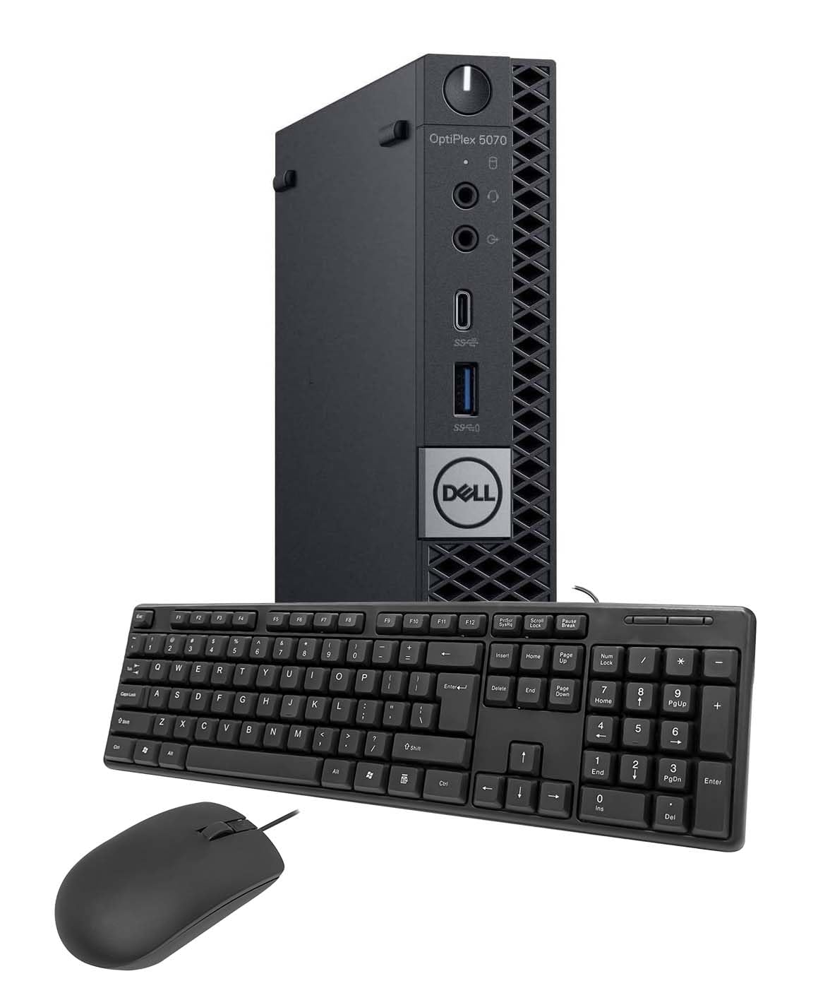 Dell OptiPlex 5070 Mini Ordinateur de Bureau, Intel Core i5-8500T, 16 Go de RAM, SSD de 256 Go, Wi-FI, Bluetooth, Clavier US QWERTY, Windows 11 Pro (Reconditionné)