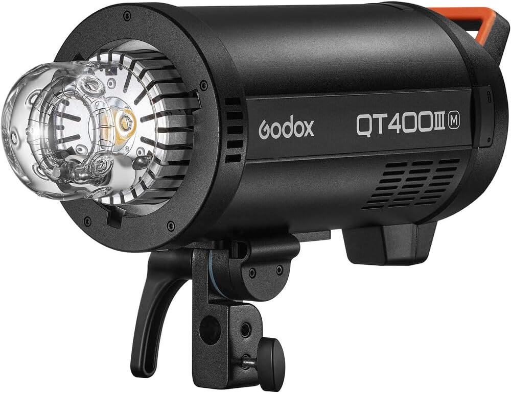 Godox QT400IIIM 400Ws Studio Monolight Strobe Flash Light kit with USB Light, 2.4G Wireless X System, HSS 1/8000s, 0.01-0.9s Recycling, 5600K Modeling Lamp, Bowens Mount for Studio Photography
