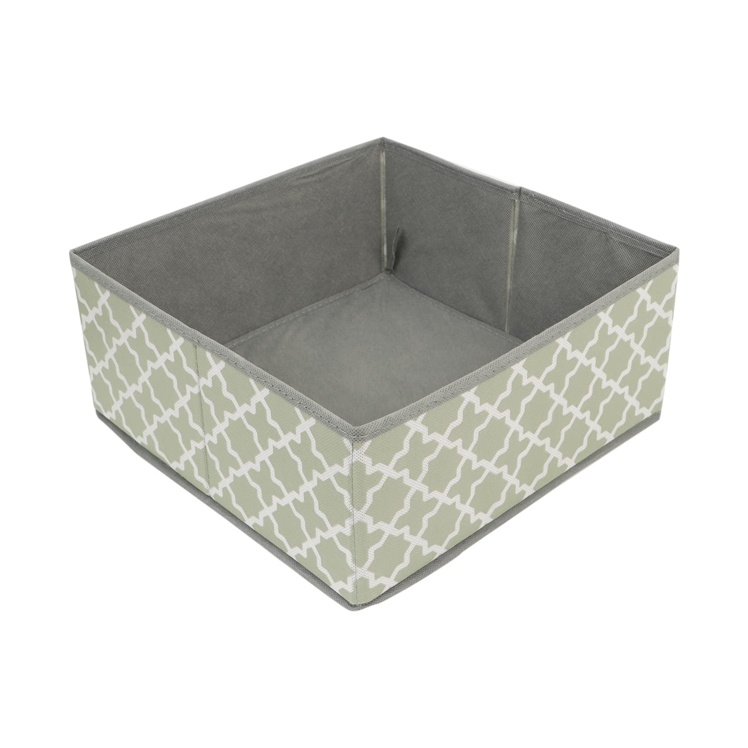 HOKIPO Foldable Storage Basket Bins Closet Wardrobe Organizer, Pack of 1 (AR-3916) Grey