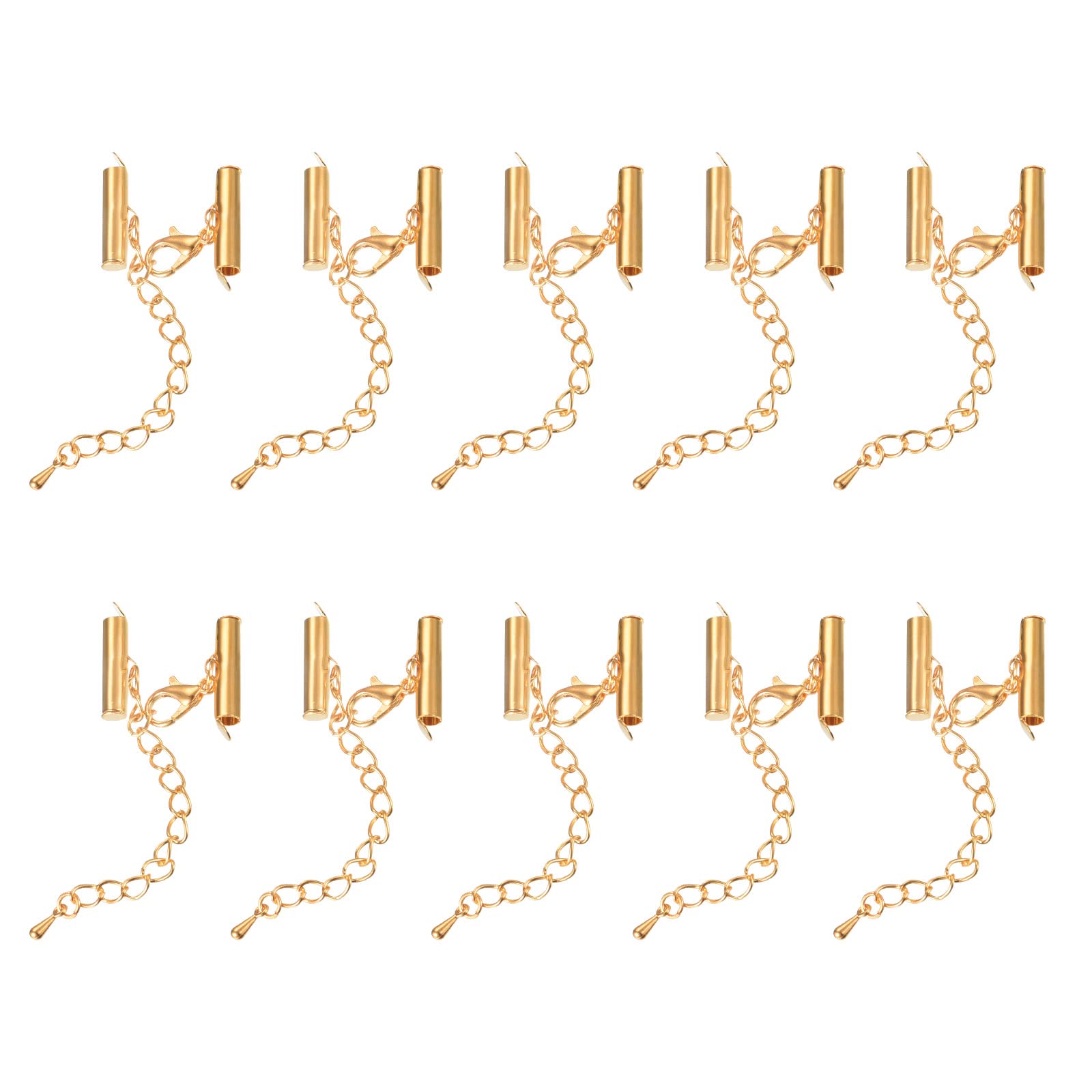Cierres deslizantes de tubo de 16 mm para evitar nudos sueltos en extremos de pulseras multicapa DIY