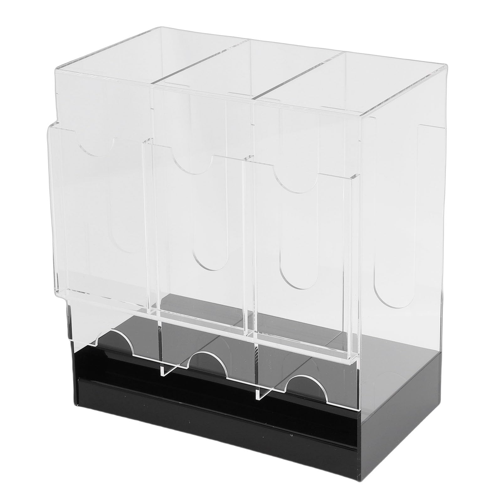 Distributeur de boosters à 3 emplacements en acrylique de qualité supérieure, organisateur de rangement, support d'affichage pour cartes à collectionner, collectionneurs de cartes