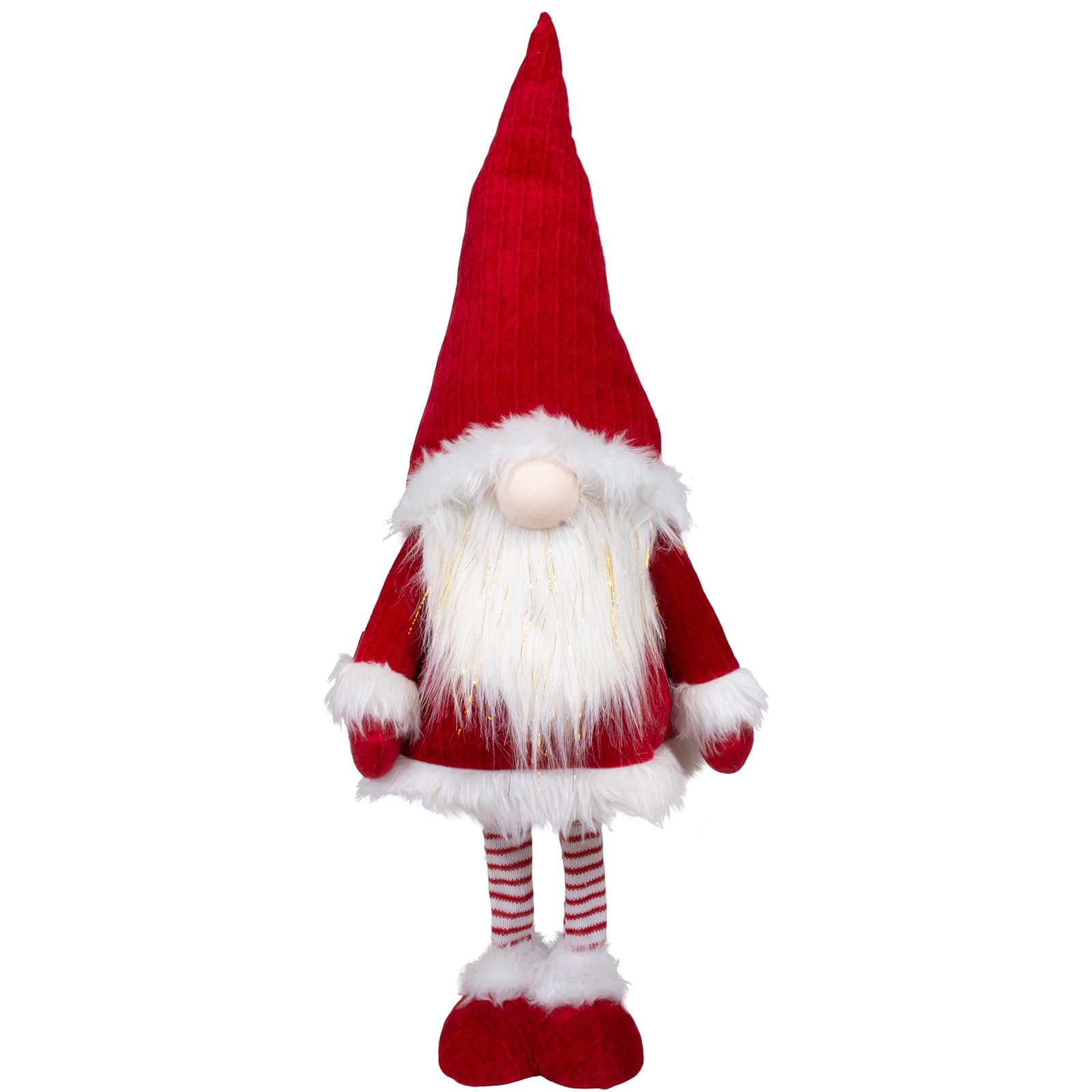 Wackelwichtel 60cm (80cm) Dekofigur stehend rot-weiß