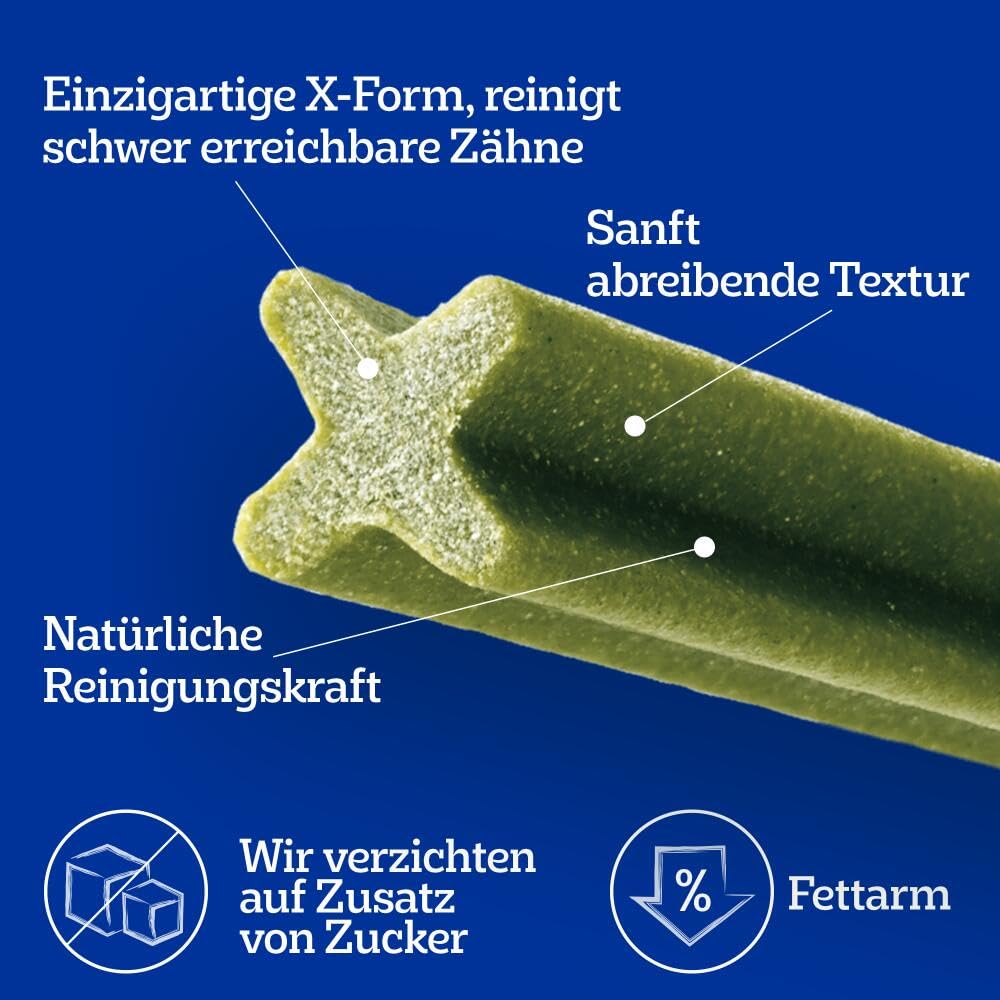 Pedigree DentaStix Fresh Hundeleckerli für große Hunde, Kausnack gegen Zahnsteinbildung, Für gesunde Zähne und einen frischen Atem, 4 er Pack, 4 x 28 Stück