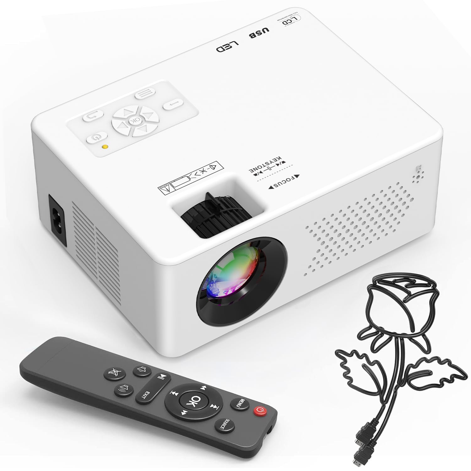 30000 lumens Proiettore 4K, AMEELA videoproiettore con WiFi e Bluetooth