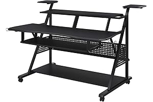 Acme Furniture Metal and Wooden Music Studio Desk