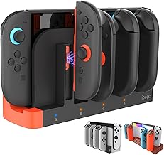 Nintendo Switch2 スイッチ2 用 4台同時充電 ジョイコン ドック スタンド Joy-Con コントローラー 充電器 Switch2 リッチブラック