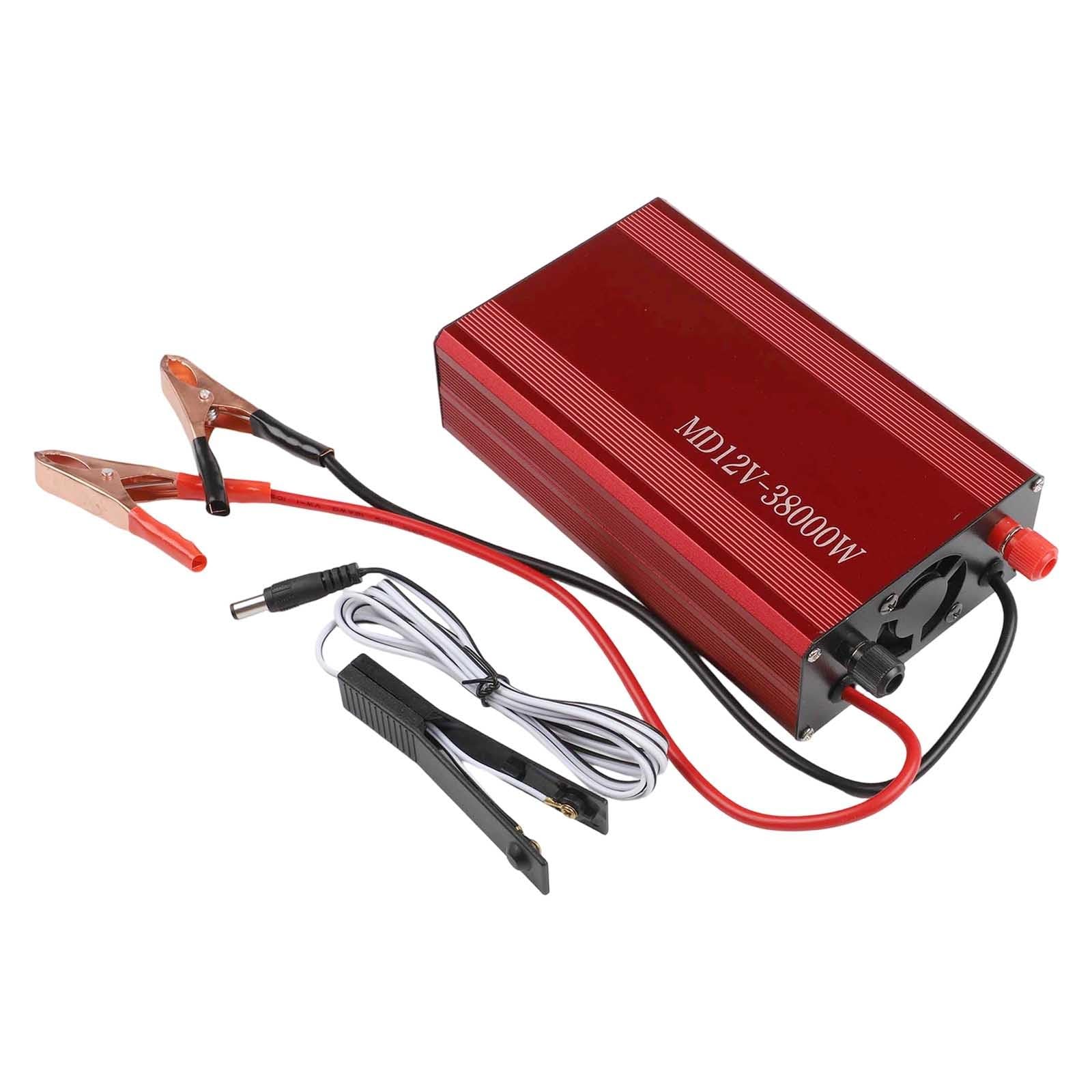 38000W Wechselrichter 12V auf 220V AC, Reiner Sinus Spannungswandler mit Überlastschutz, Leiser Lüfter, Aluminiumlegierung für Camping Wohnmobil LKW Boot