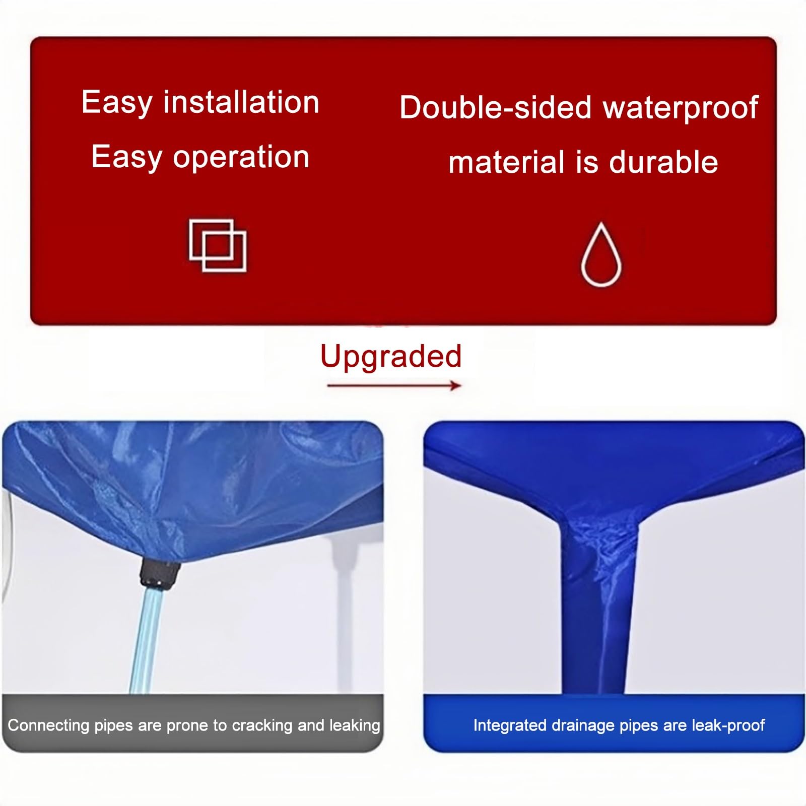 Bolsa de limpieza de unidad de aire acondicionado, cubierta impermeable para limpieza de aire acondicionado central, reutilizable, limpiador de aire acondicionado para el hogar, fácil de usar