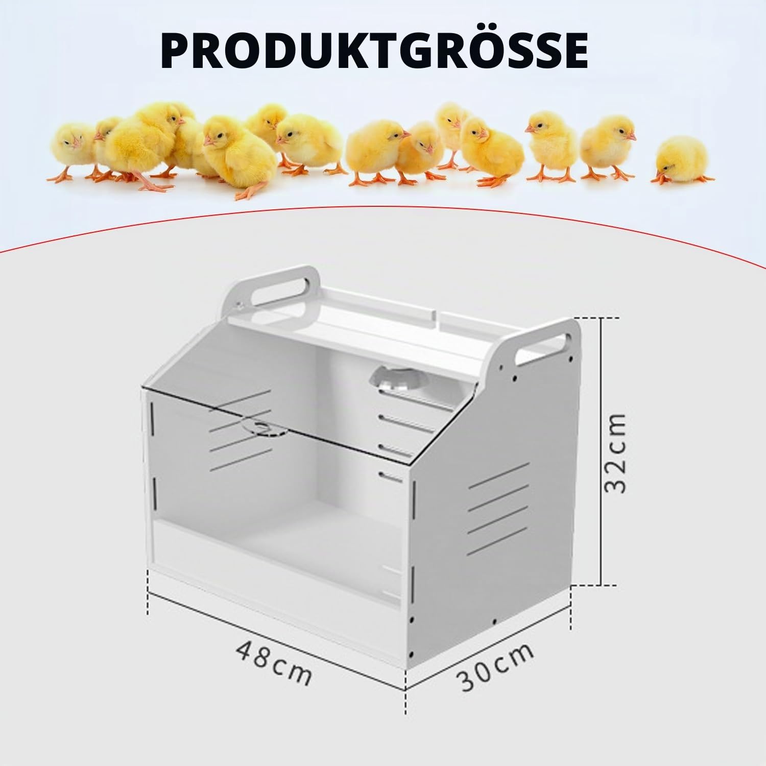 Geflügel Kükenbrüter Brutbox Ausrüstung, Kükenaufzuchtbox, Inkubator Hühner