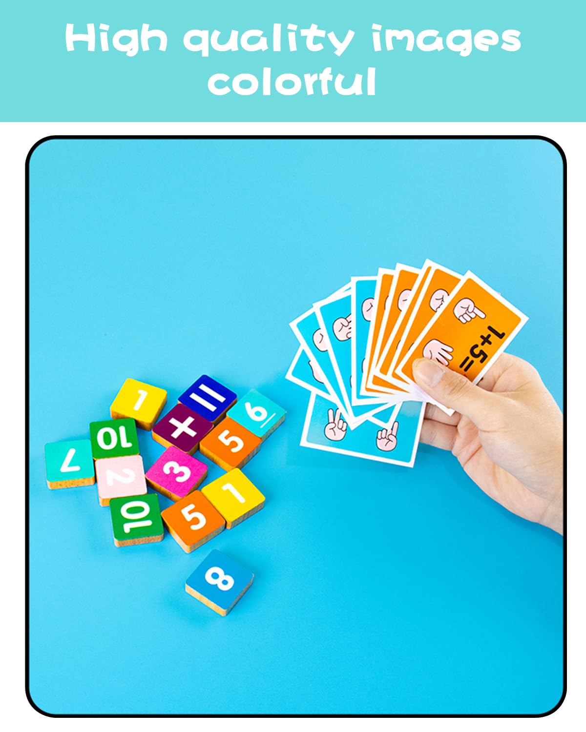 Gioco educativo per pre-scolastici (2-4 anni) : Materiale matematico manipolabile ad valore educativo, cubi per il conteggio, gioco Montessori per ragazzi/ragazze (3-5 anni) – Regali di compleanno