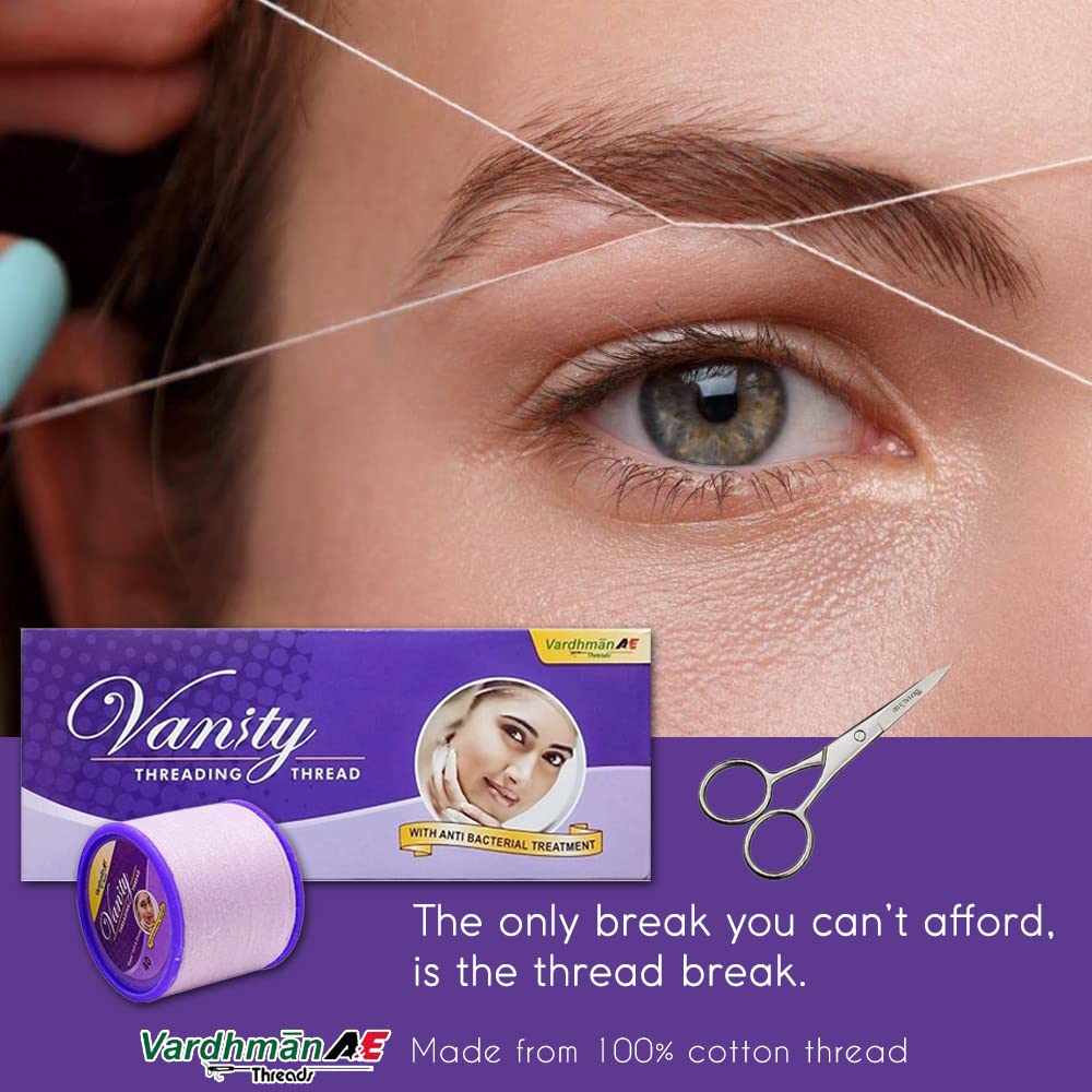 Vanity Purple - Hilo de roscar, paquete de 2 (10 carretes en cada caja) con tijeras Behal International